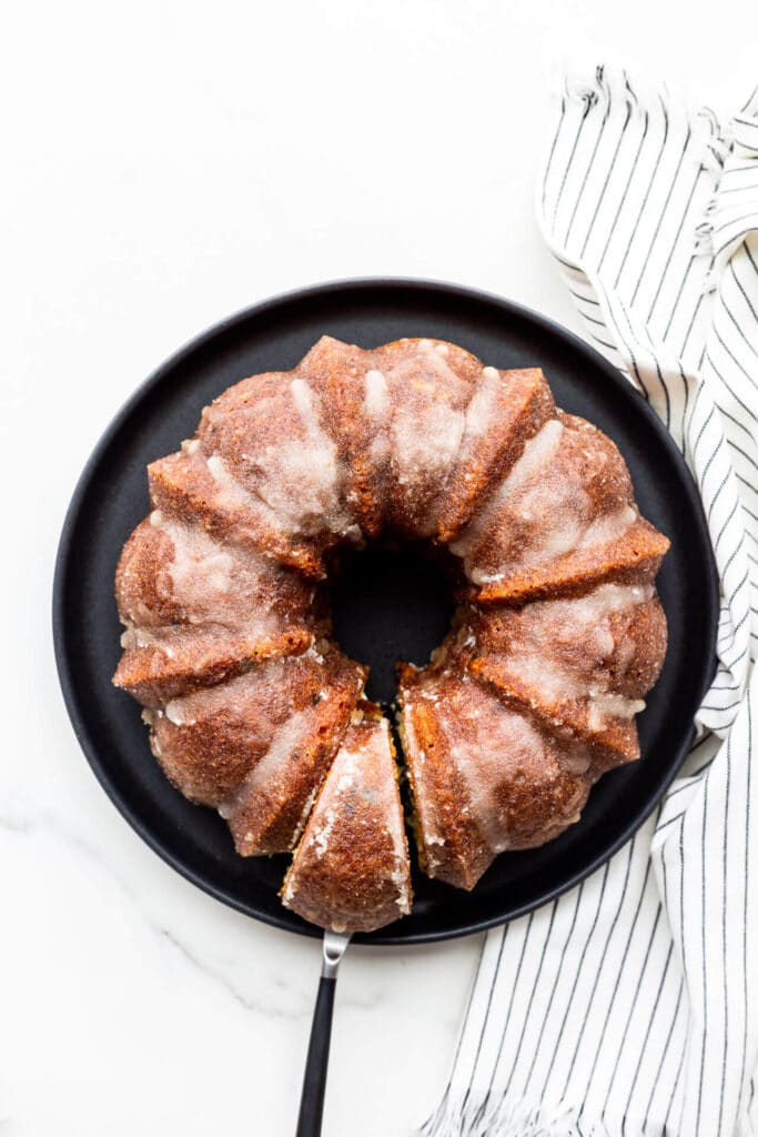 Eggnog Bundt cake with Rum Glaze The Bake School