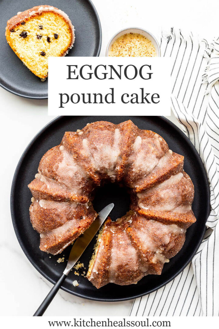 Eggnog pound cake with rum glaze The Bake School