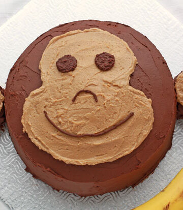 Chocolate banana peanut butter monkey cake