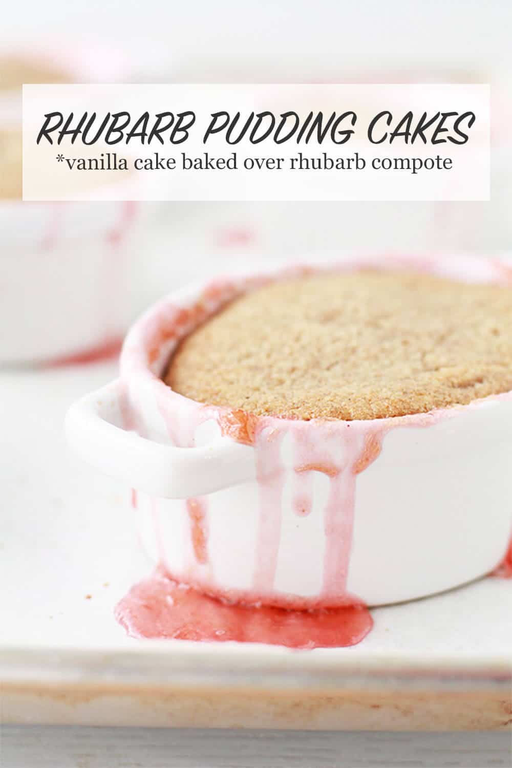 Rhubarb Pudding Cake The Bake School