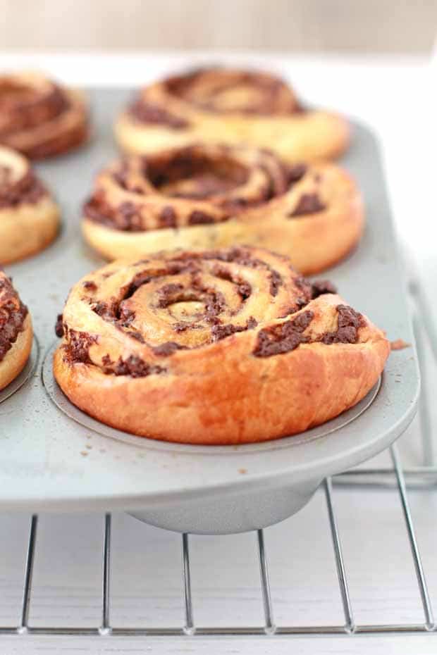 Mini chocolate babka