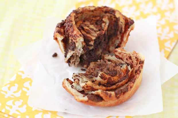 Mini chocolate babka