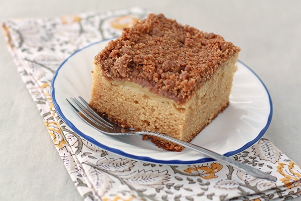 Apple Coffee Cake (Paleo, GF, DF) - With Vegan Caramel Sauce