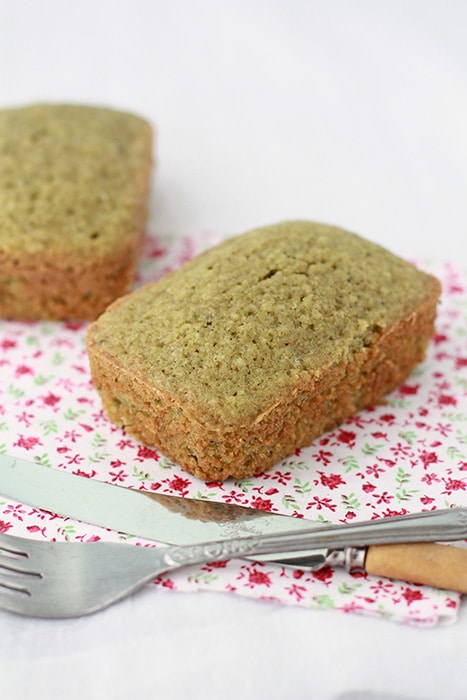 Matcha tea loaf cake