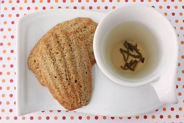 jasmine tea madeleines