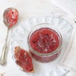 rhubarb jam with juniper berries takes jam toast to the next level