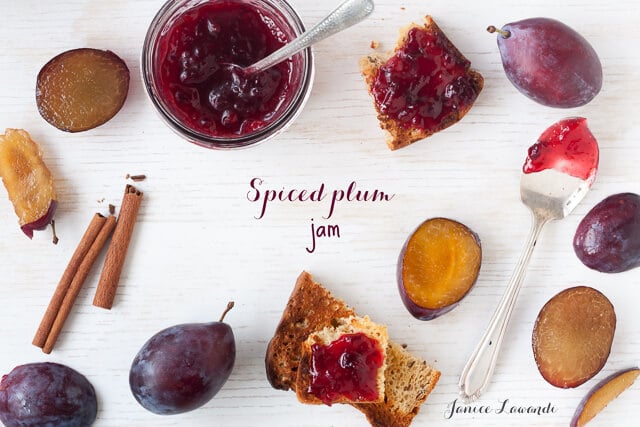 plum jam with cinnamon