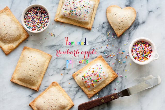 Rhubarb apple pop tarts