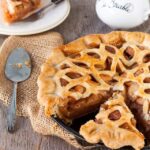 sliced maple apple pie