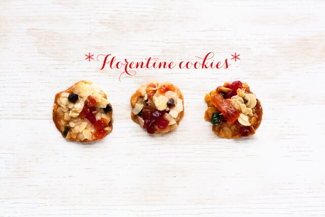 Florentine cookies: a delightful combination of sliced nuts, candied fruit, and honey