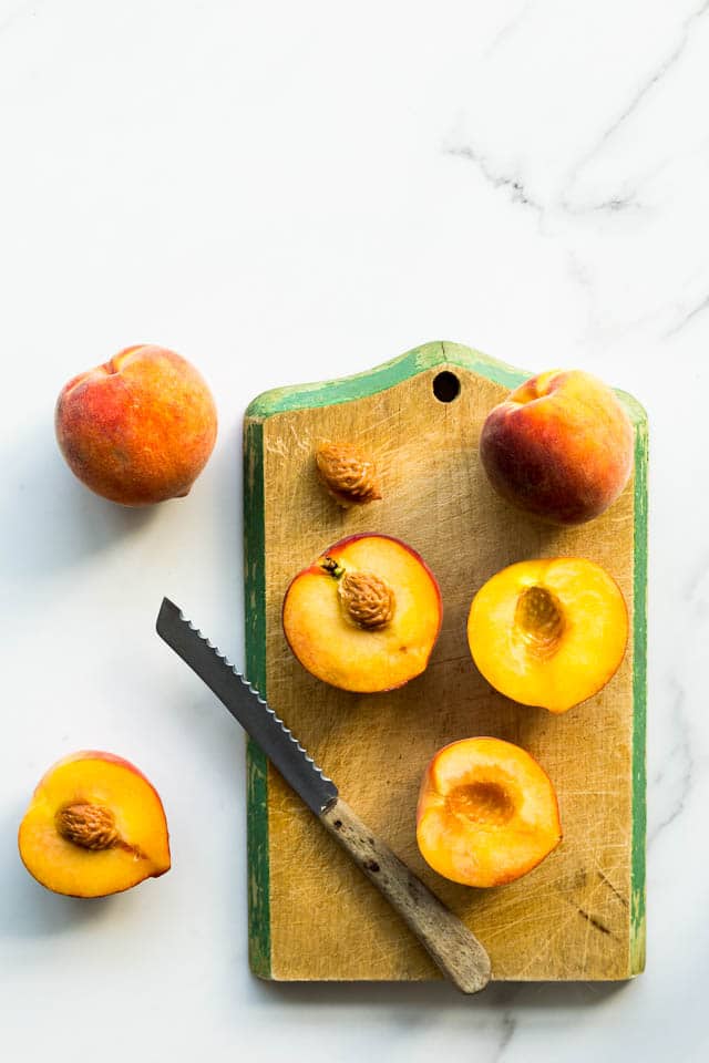 How to remove the pit from peaches | @ktchnhealssoul