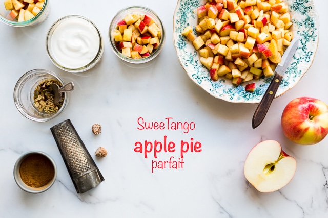 Sweetango apple pie granola parfait