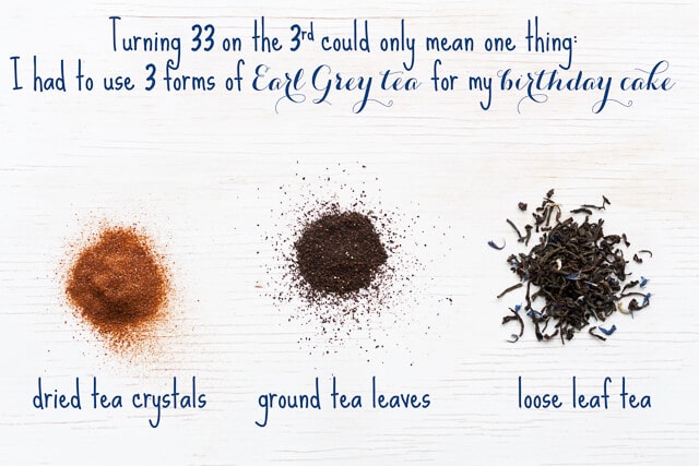 3 forms of Earl Grey tea