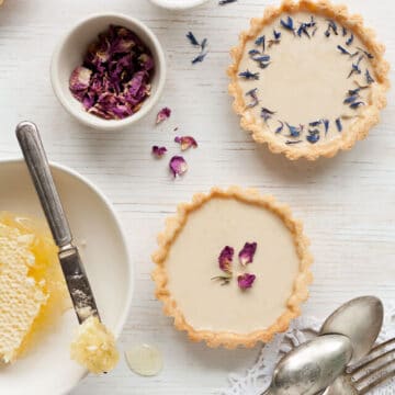 Earl grey panna cotta tarts