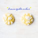 Lemon crackle cookies, also known as lemon crinkle cookies