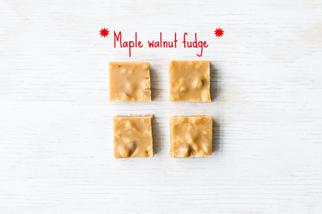 Maple walnut fudge