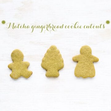 matcha gingerbread cookies - a new twist on the classic gingerbread cookie cutout with matcha tea and ground ginger