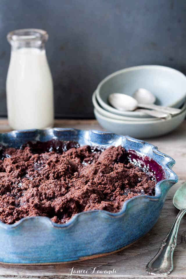 High Altitude Chocolate Crumb Cake - Curly Girl Kitchen