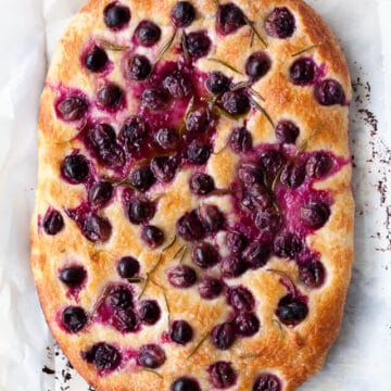 Concord grape focaccia