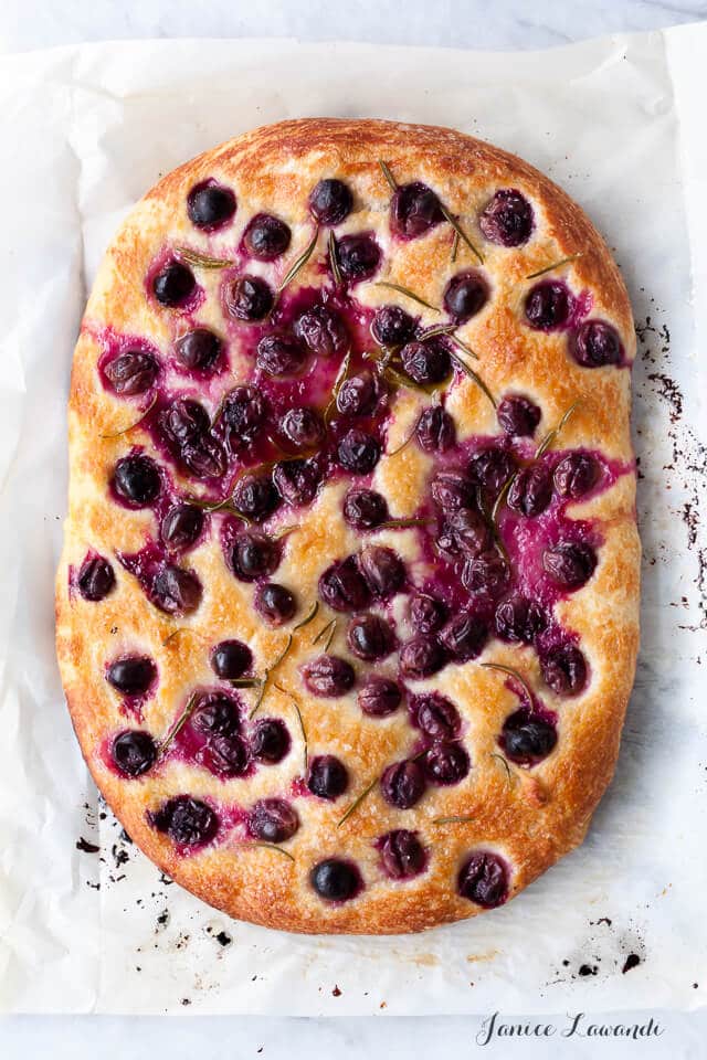 Concord grape focaccia