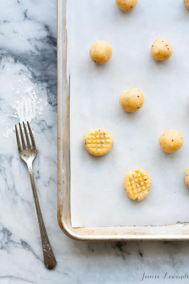 Flatten cheddar biscuits before baking