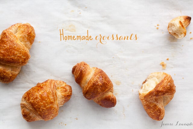 Homemade croissants