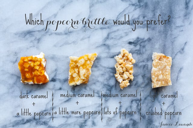 Testing popcorn brittle recipes