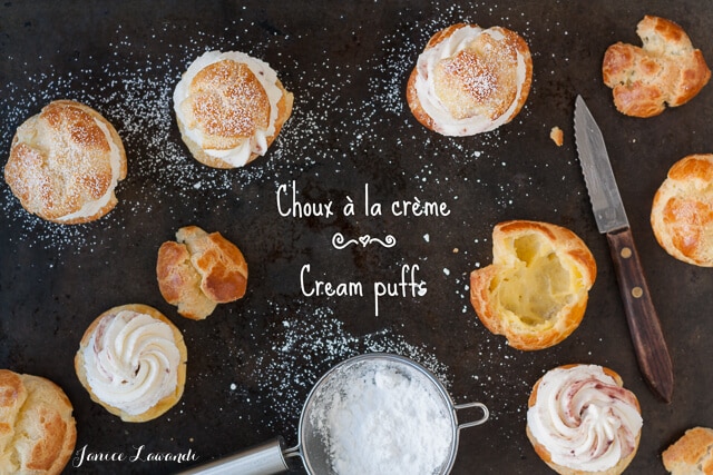 choux à la crème - cream puffs