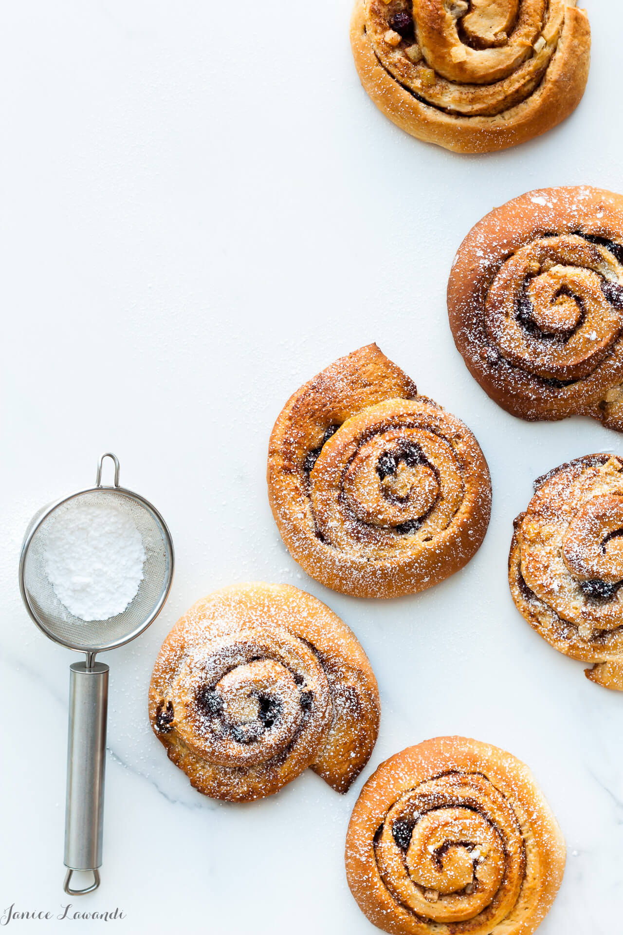 Spiced stollen swirl buns are the perfect make-ahead treat for breakfast Christmas morning