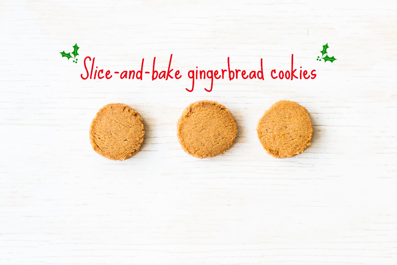 slice-and-bake gingerbread cookies similar to speculoos cookies
