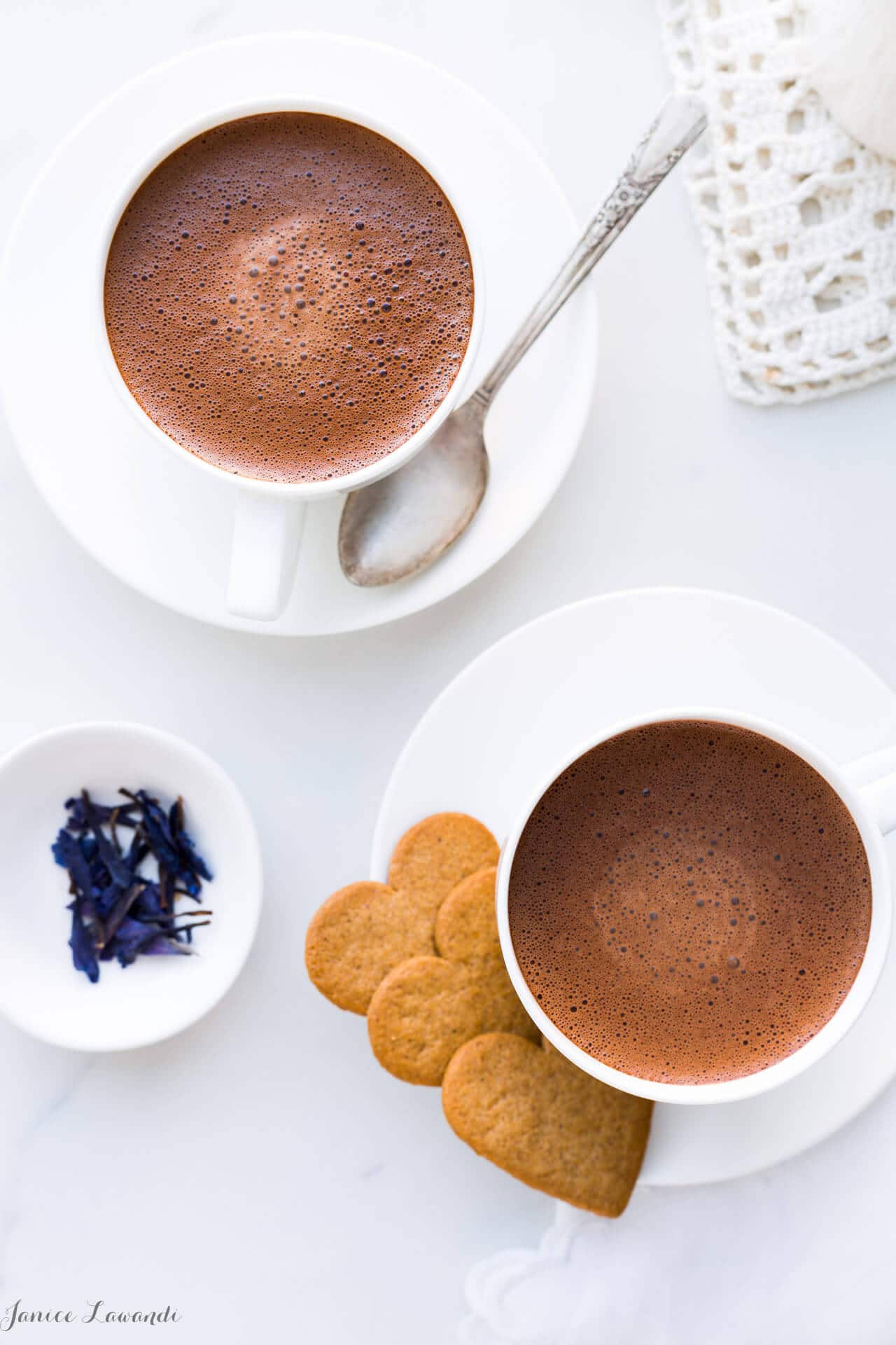 Hot chocolate infused with Earl Grey tea