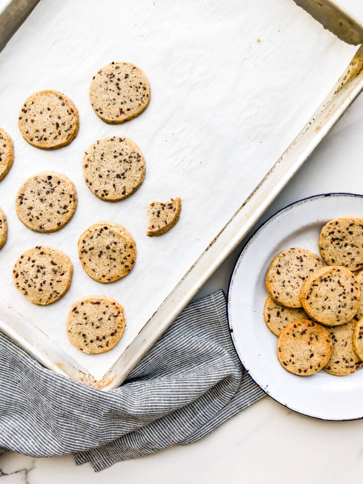 Buckwheat Shortbread Cookies with Cocoa Nibs The Bake School