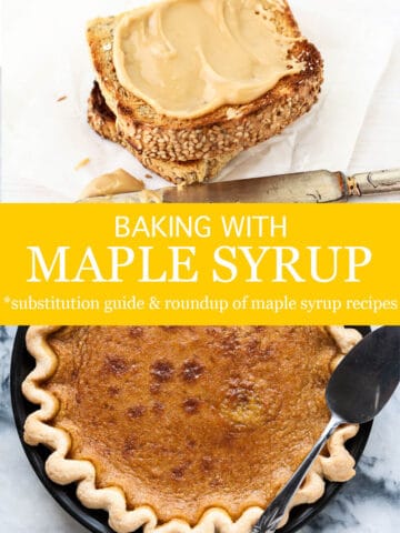 Maple syrup can be used to make maple butter, a spread for toast or even maple syrup pie
