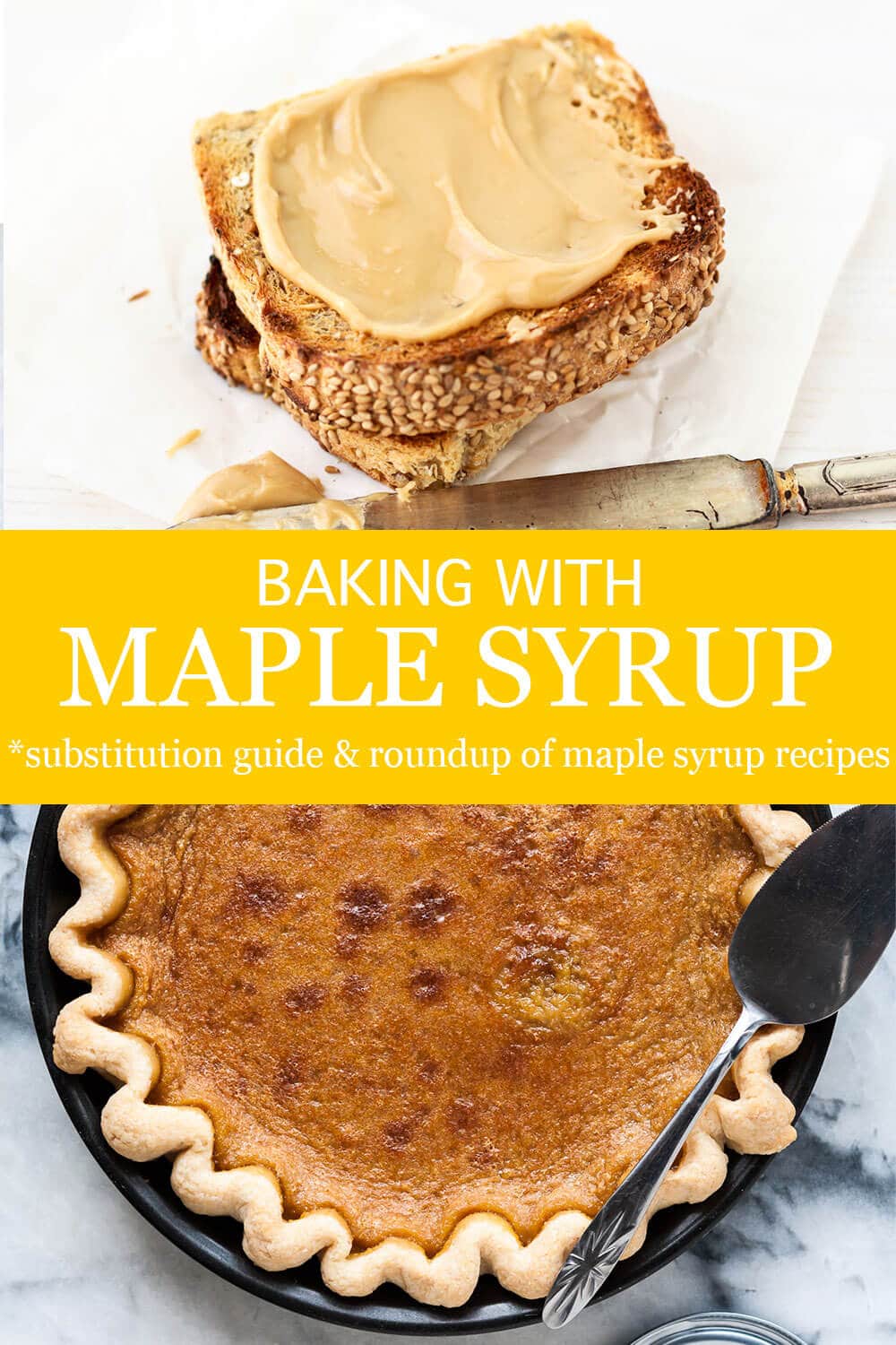 Maple syrup can be used to make maple butter, a spread for toast or even maple syrup pie