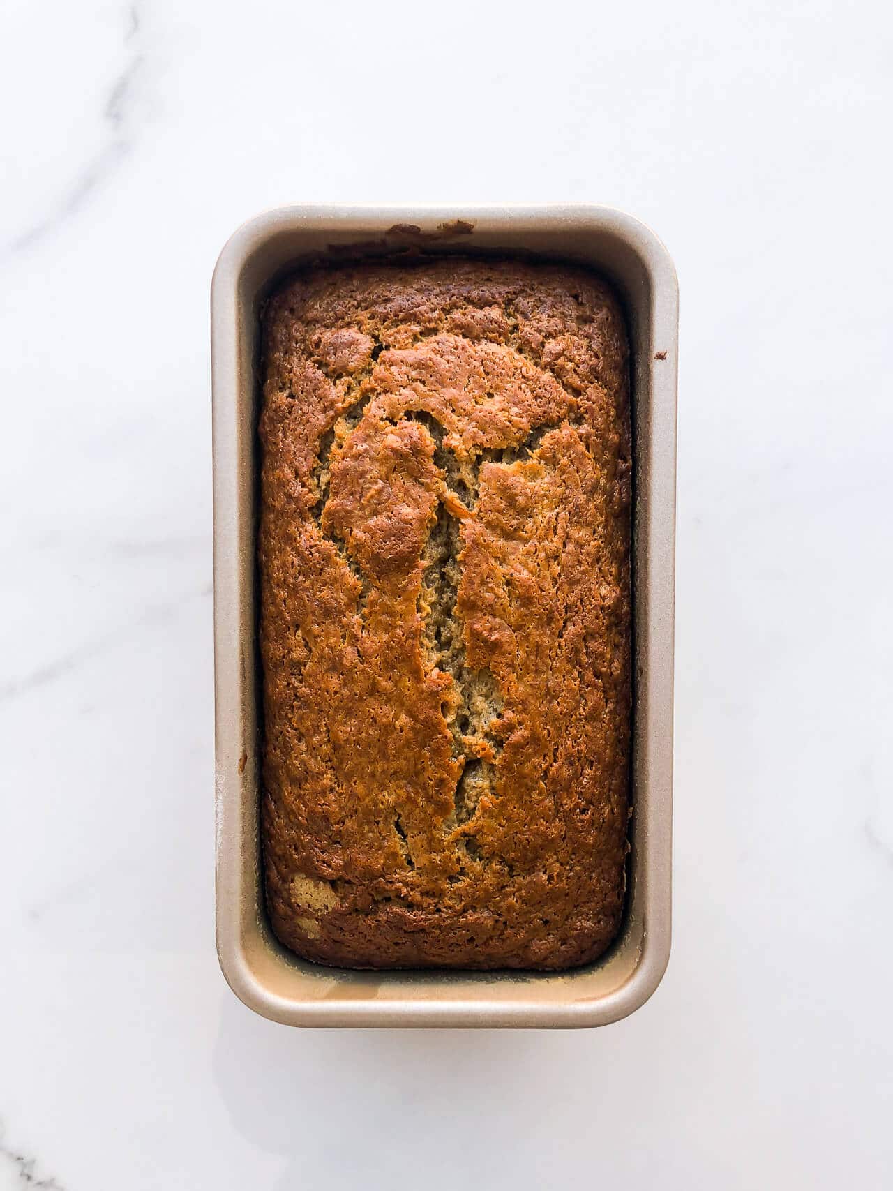 Baking cake in a dark pan