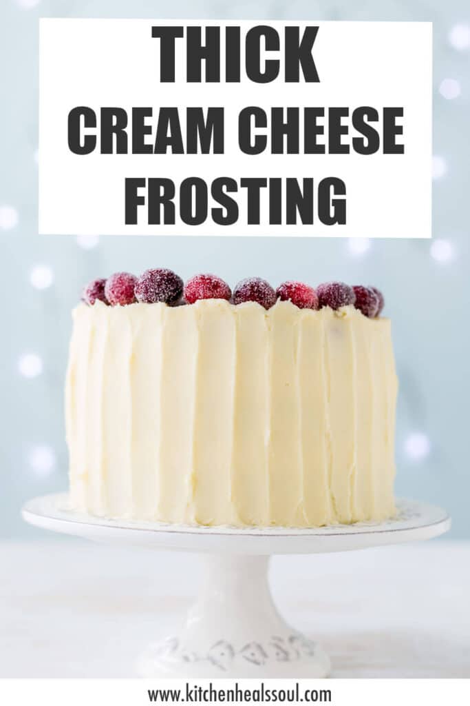 How to Make Thick Cream Cheese Frosting for Cakes and Piping with Less