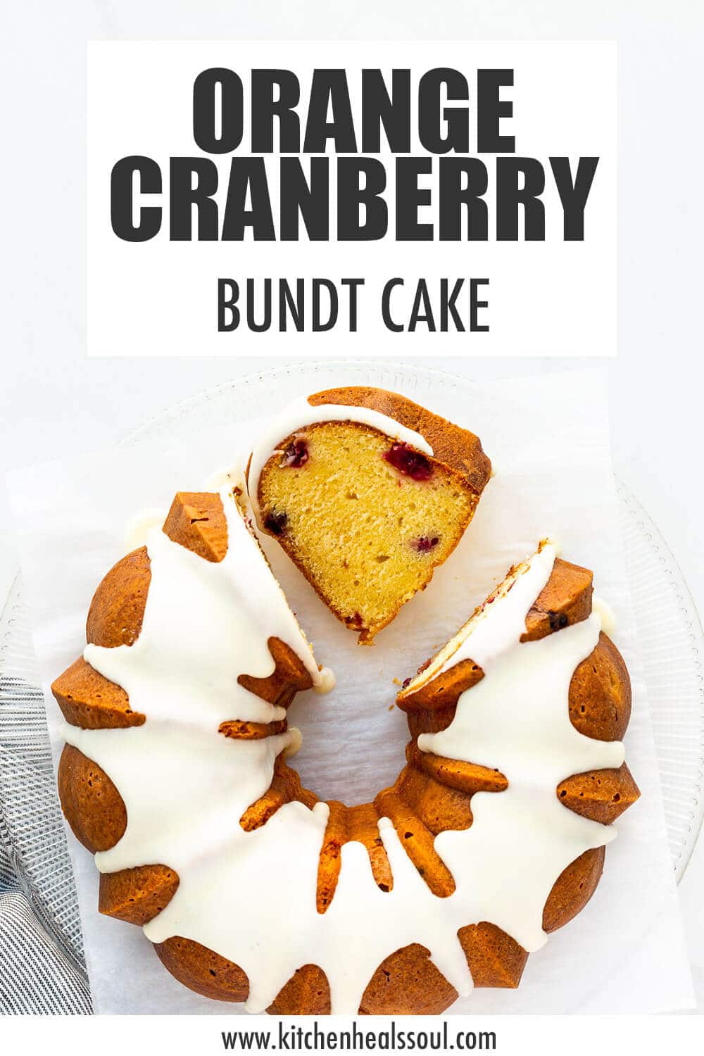 cranberry orange sour cream bundt cake