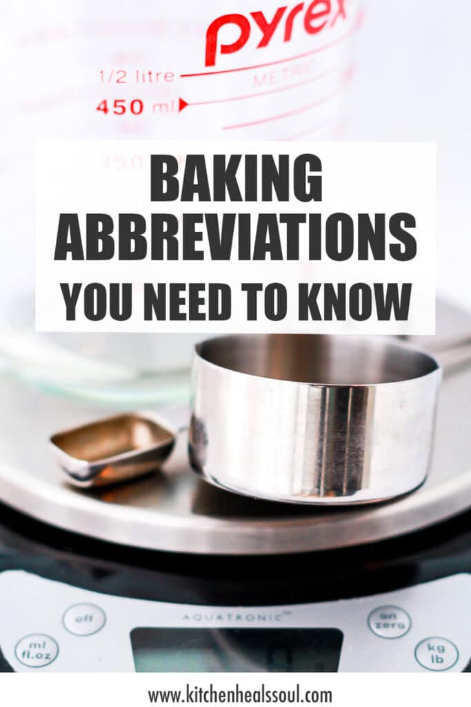Baking recipe abbreviations The Bake School