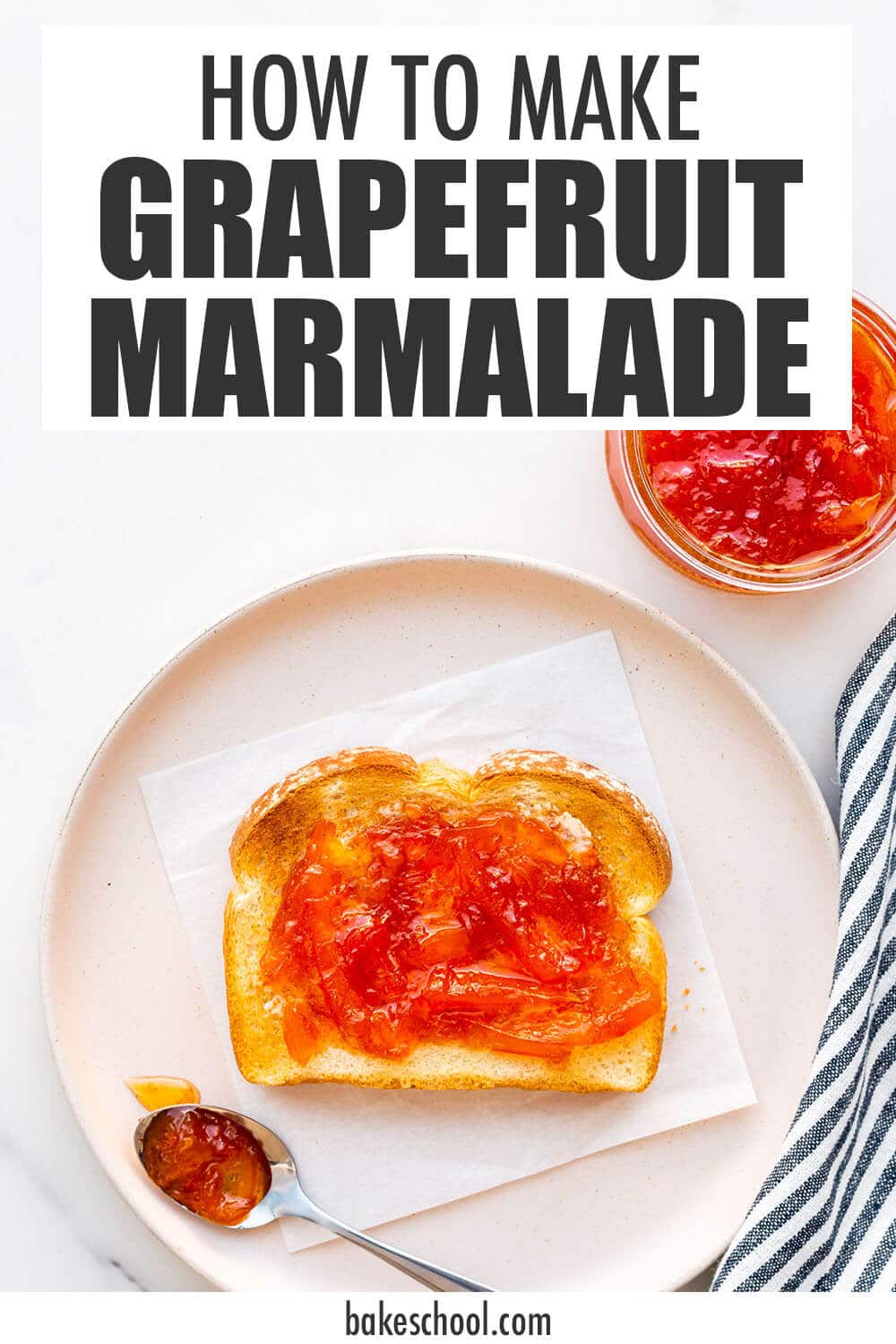 Grapefruit marmalade on toast.