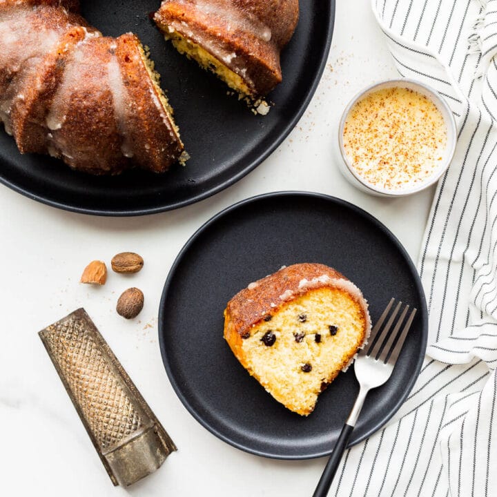 Eggnog Bundt cake with Rum Glaze The Bake School