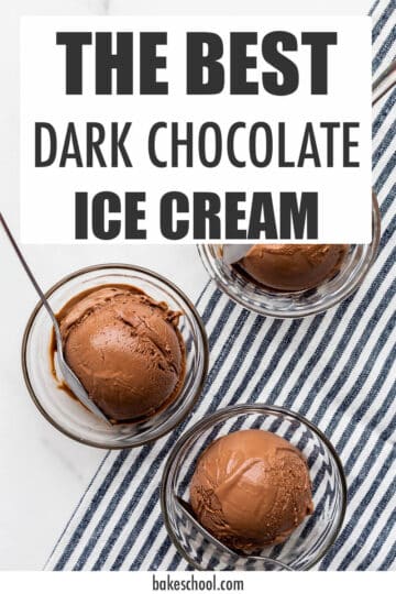 Dark chocolate ice cream - The Bake School