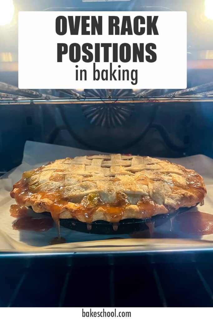 Baking pie on the bottom oven rack.