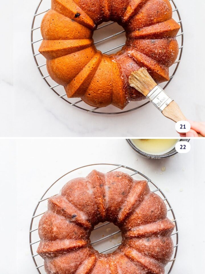 Eggnog Bundt cake with Rum Glaze The Bake School