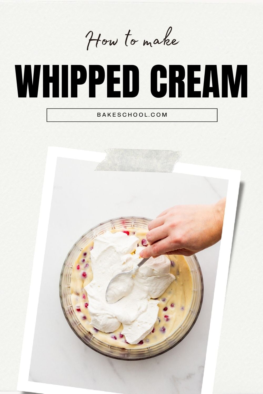 How to Make Whipped Cream - The Bake School